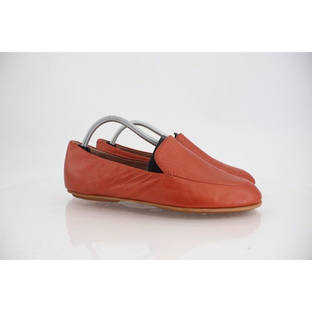 Fitflop Women's Allegro Slip On Shoe Size 10 Toning Loafer Flats Brown Orange
